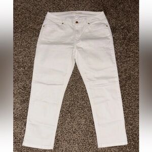 Michael Kors Women's White Capri Jeans Size 6